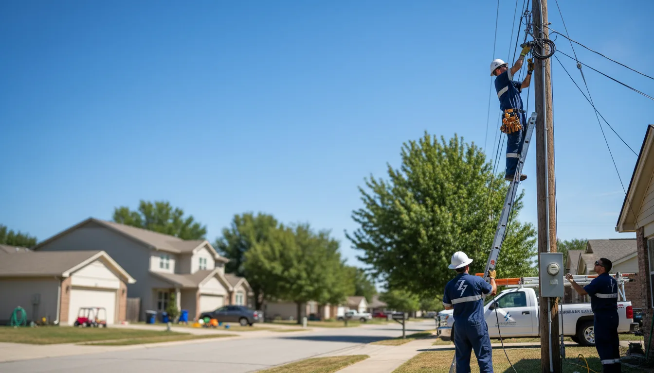 Residential electrician providing installation services in Kearney, NE